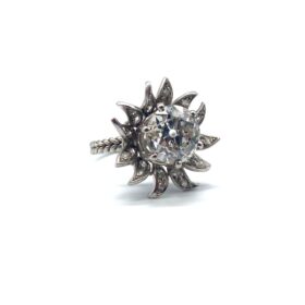 Bague or blanc 18K — photo 2