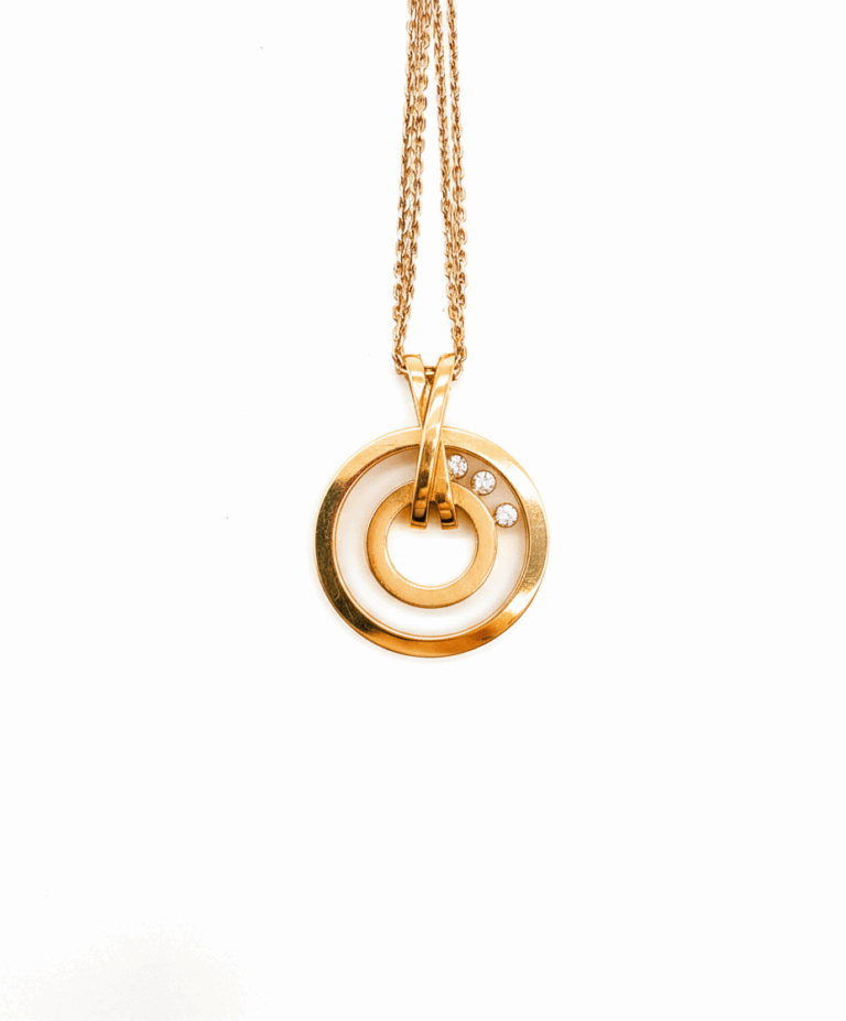 Collier Chopard Happy Diamonds or 18k Diamants