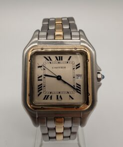 Cartier Panthère ref 187957 or et acier année 1990