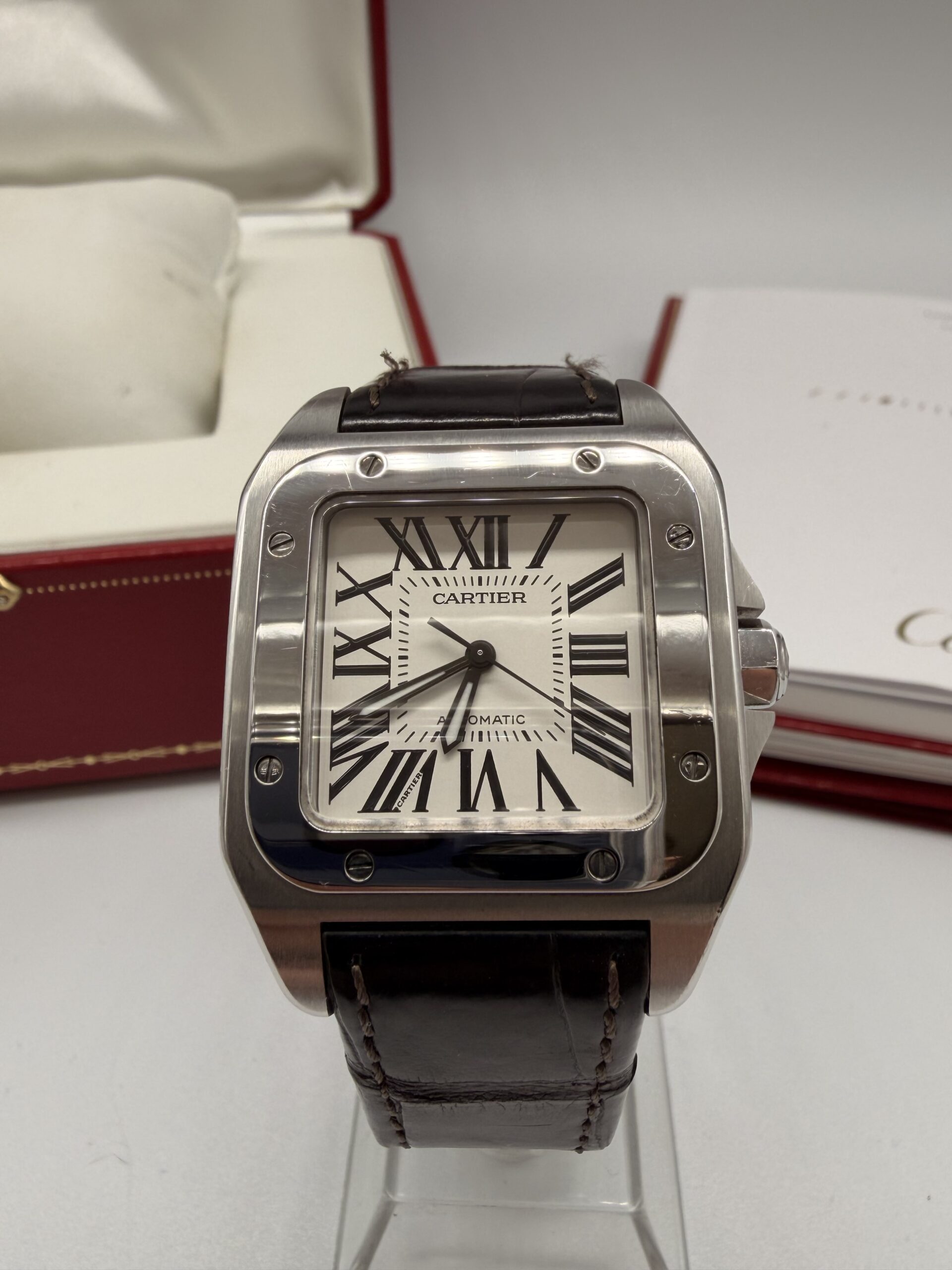 Cartier Santos 100 ref 2878 année 2010 full set