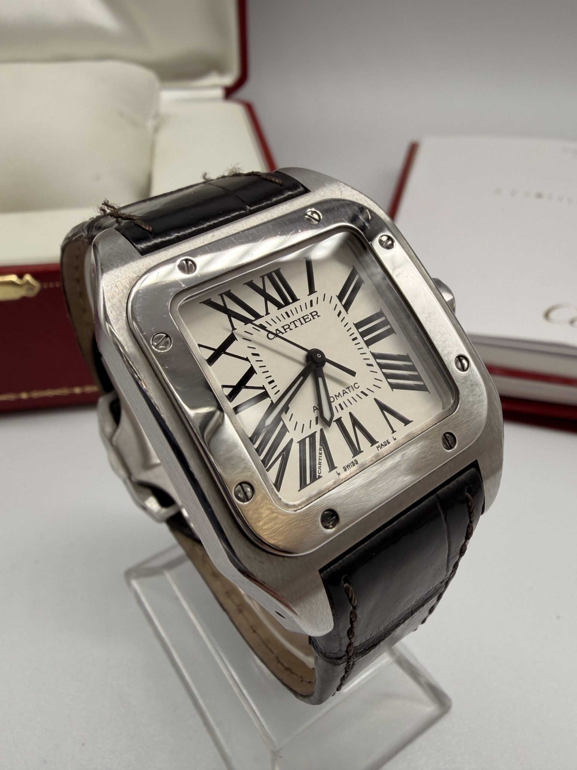 Cartier Santos 100 ref 2878 année 2010 full set