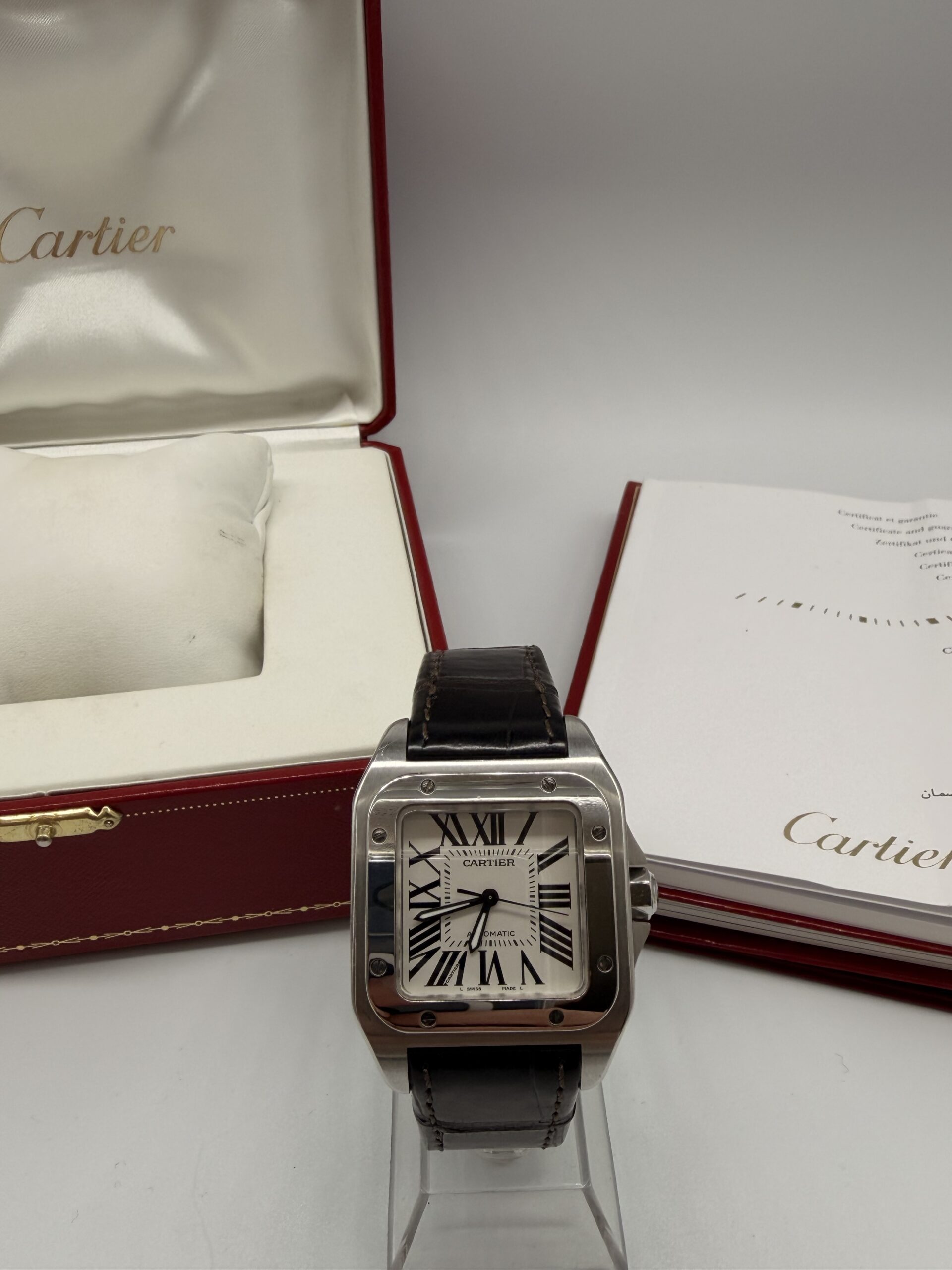 Cartier Santos 100 ref 2878 année 2010 full set