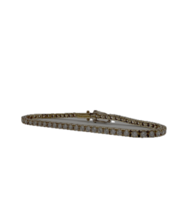 Bracelet Riviere diamants or 18k