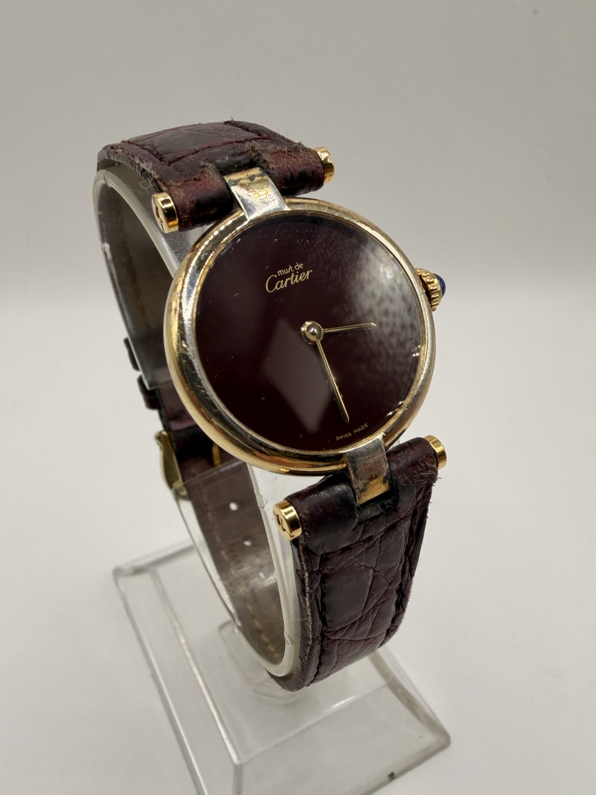 Cartier Trinity Vendome cadran bordeaux