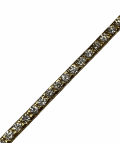 Bracelet Riviere diamants or 18k