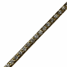 Bracelet Riviere diamants or 18k — photo 1