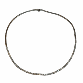 Collier Rivière de Diamants or 18K environ 3 cts — photo 5