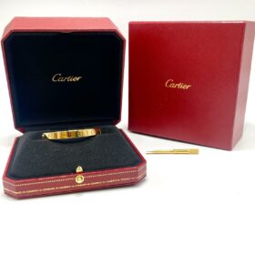 Bracelet Cartier Love modèle Classique Or 18k T.16 — photo 2