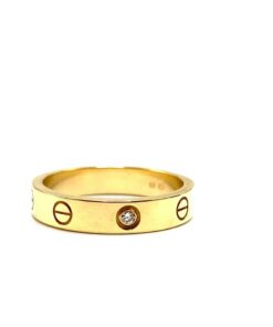 Bague Cartier Love diamant or 18k