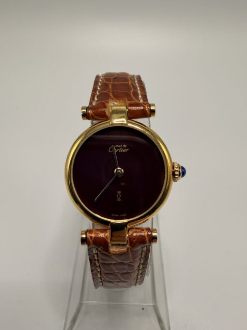 Cartier Vermeil Must Cadran Bordeaux