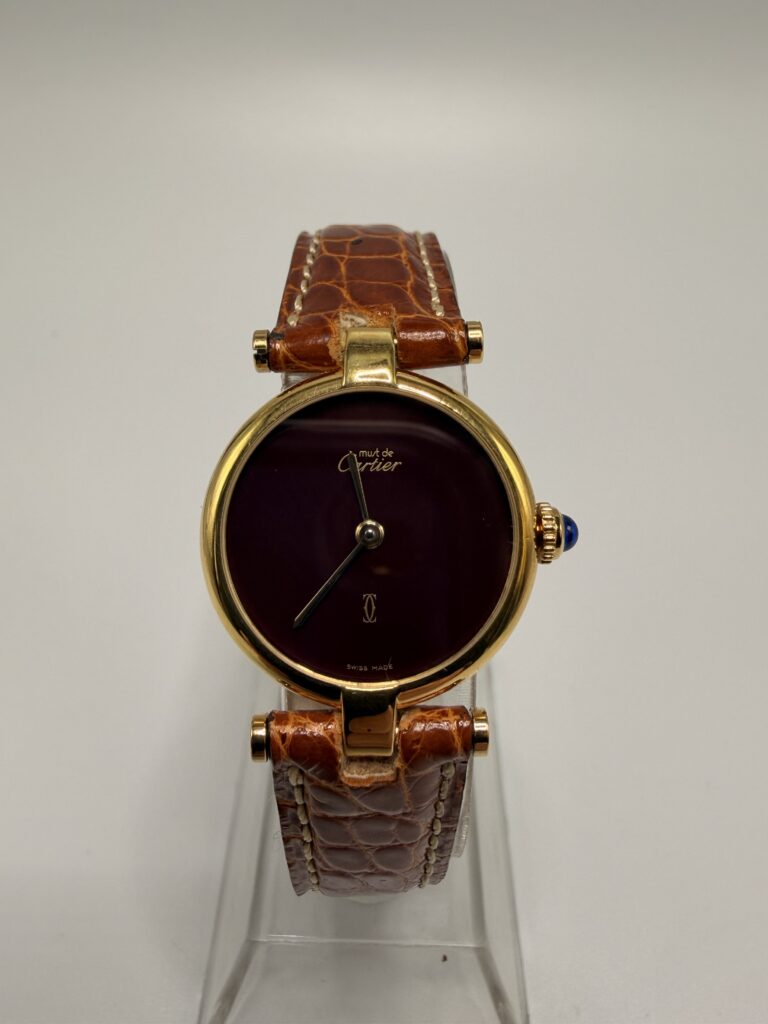 Cartier Vermeil Must Cadran Bordeaux