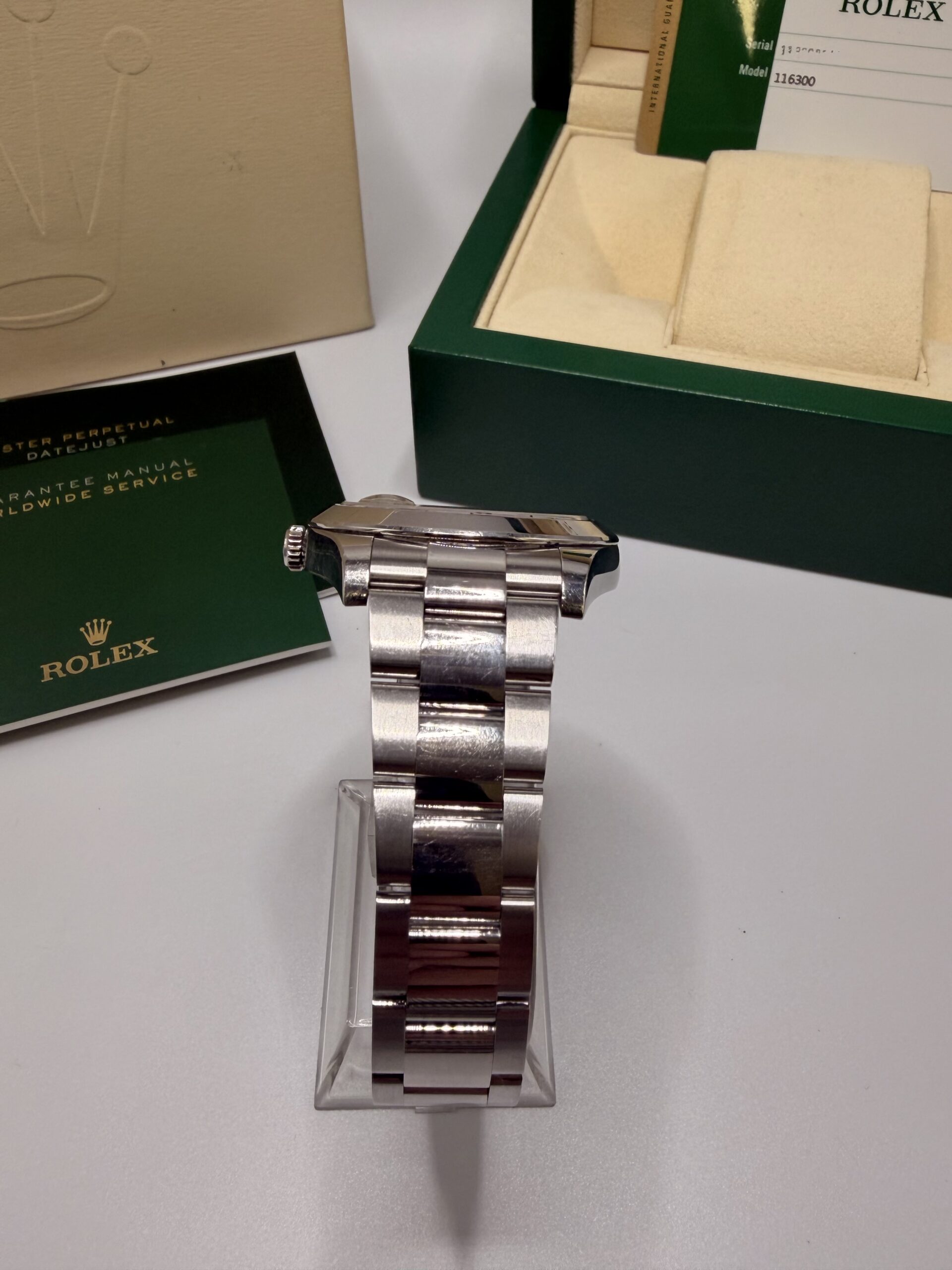 Rolex Datejust II ref 116300 2018 partiellement stické