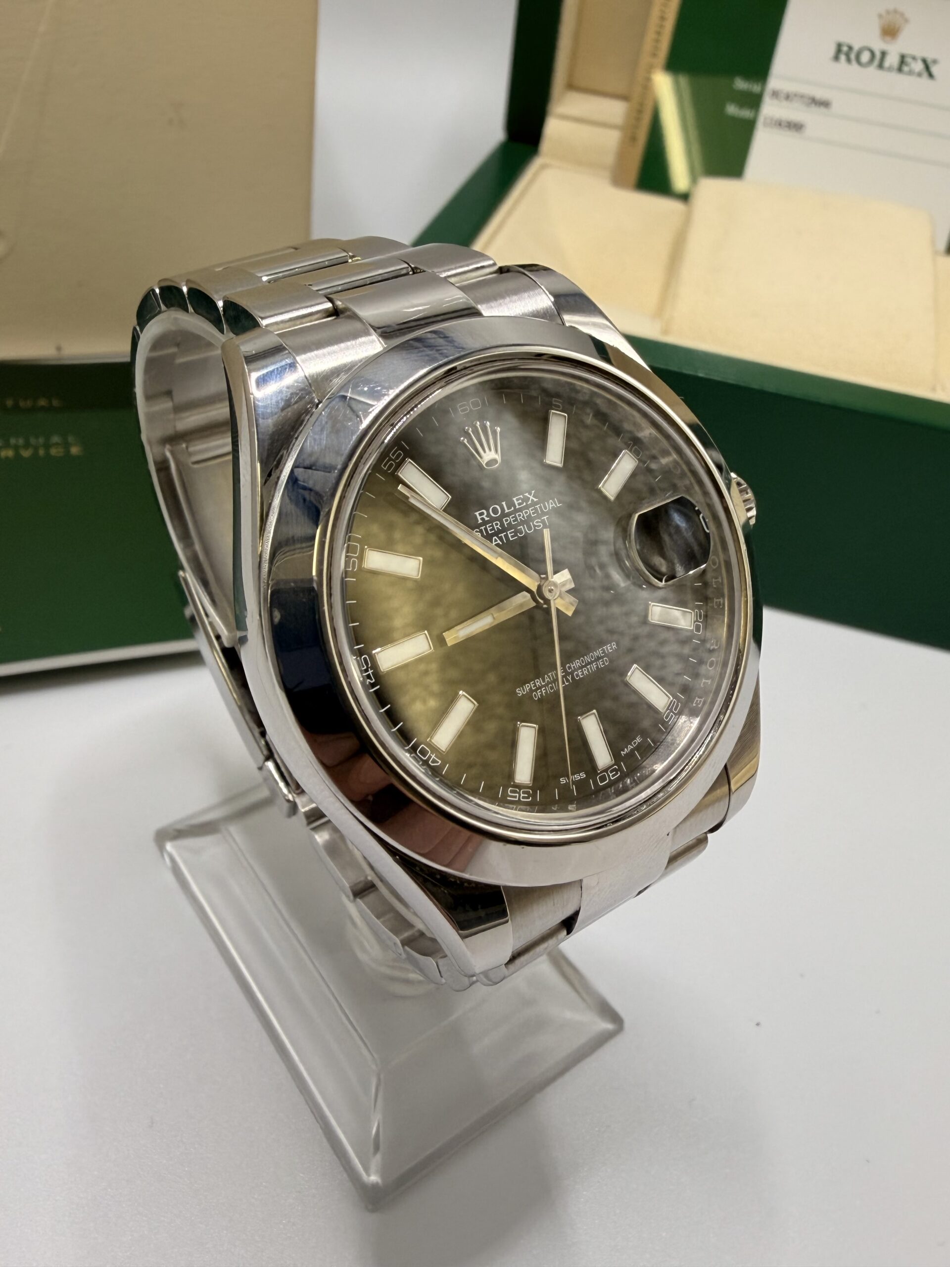 Rolex Datejust II ref 116300 2018 partiellement stické