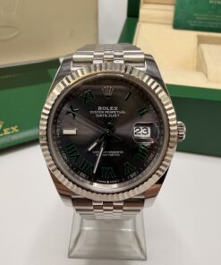 Rolex Datejust 41 ref 126334 Wimbledon with service card from 2022