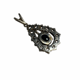 Pendentif or 18K saphir et diamants — photo 4