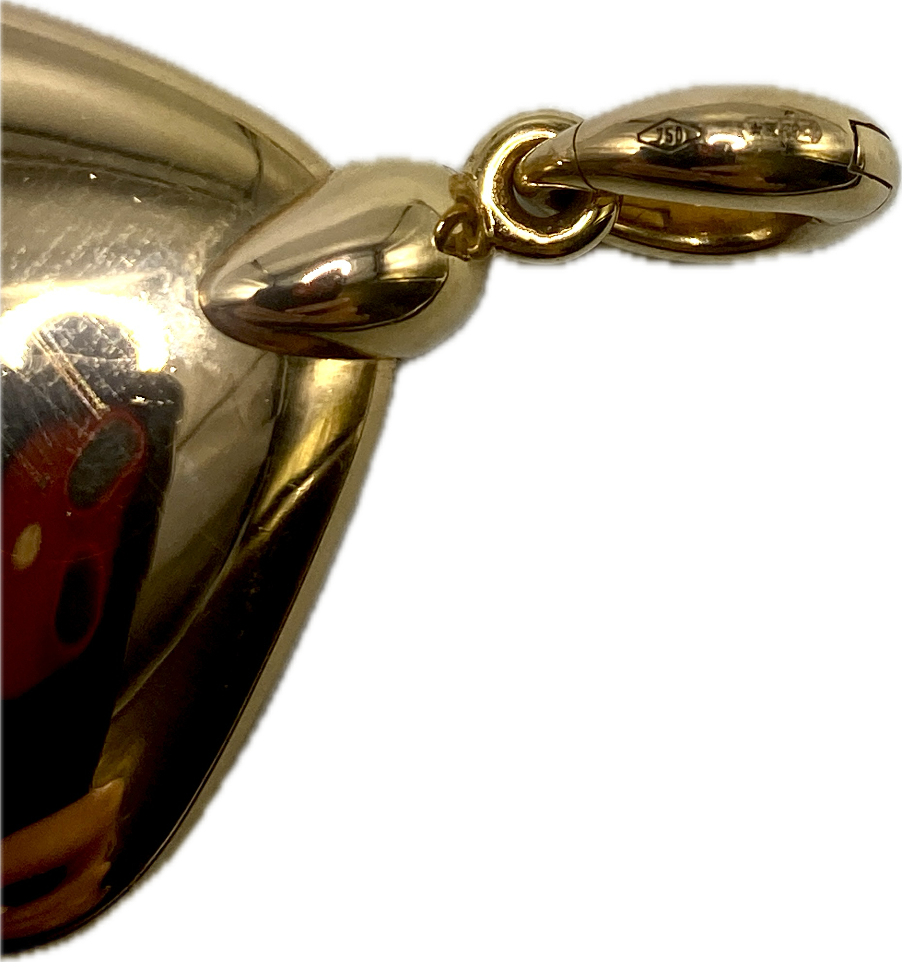 Pendentif Pomellato Ritratto Or rose 18K oeil de tigre Diamants