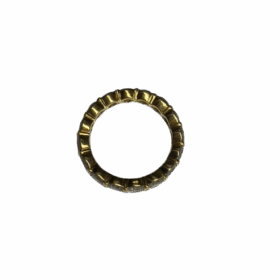 Bague alliance américaine or jaune 18K diamants env 3,20 cts (T.49) — photo 2