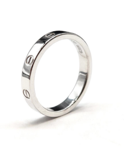BAGUE CARTIER LOVE PM OR BLANC 18K (T.51)