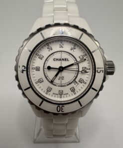 Chanel J12 White Ceramic 33MM Diamond Dial