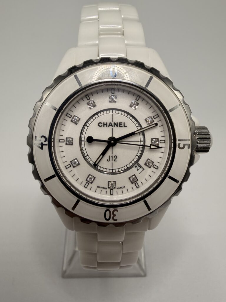 Chanel J12 White Ceramic 33MM Diamond Dial