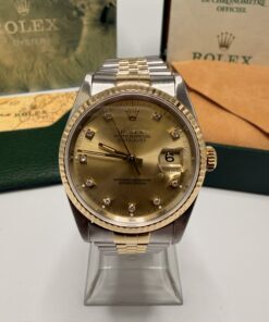 Rolex Datejust 36 ref 16233 Box&Papers 1991 Diamond Dial