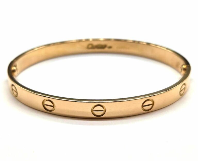 BRACELET CARTIER LOVE CLASSIQUE OR JAUNE 18K (T.19)