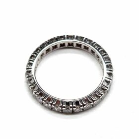 BAGUE ALLIANCE OR 18K ENV 0,80 CT (T.53) — photo 4
