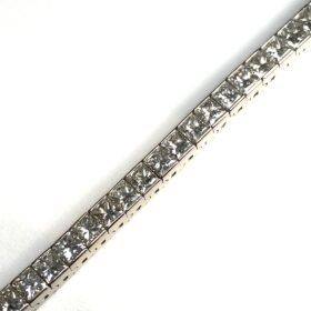 BRACELET TENNIS RIVIÈRE DE DIAMANTS ENV.8,50 CTS  (T.17) — photo 1