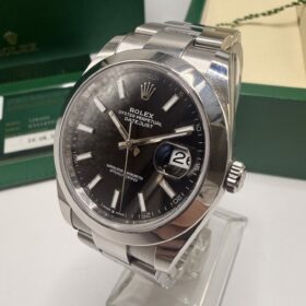 Rolex Datejust 41 Black Dial - Oyster Bracelet - 126300 - Full Set 2025 — photo 3