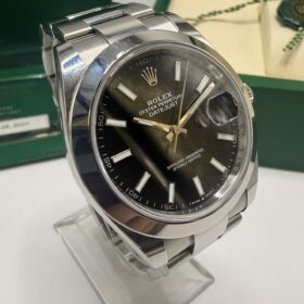 Rolex Datejust 41 Black Dial - Oyster Bracelet - 126300 - Full Set 2025 — photo 7