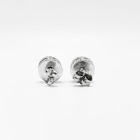 BOUCLES D'OREILLES MODERNE OR BLANC 18K — photo 2