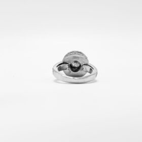 BAGUE MODERNE OR BLANC 18K (T.50) — photo 4