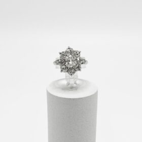 BAGUE MARGUERITE VINTAGE OR JAUNE 18K (T.53) — photo 1