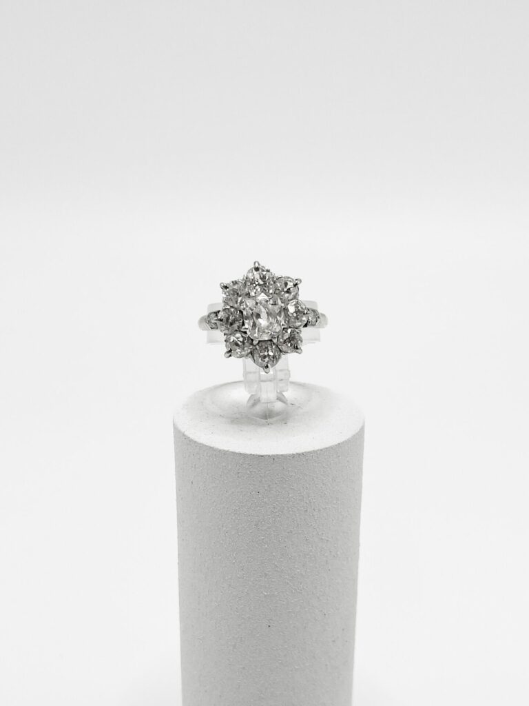 BAGUE MARGUERITE VINTAGE OR JAUNE 18K (T.53)