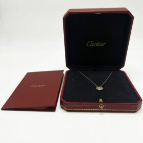 COLLIER CARTIER AMULETTE OR 18K DIAMANT NACRE — photo 3