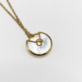 COLLIER CARTIER AMULETTE OR 18K DIAMANT NACRE — photo 5