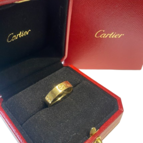 BAGUE CARTIER LOVE CLASSIQUE OR 18K (T.61) — photo 5