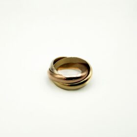 BAGUE CARTIER TRINITY GRAND MODÈLE OR 18K (T.57) — photo 1