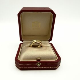 BAGUE CARTIER TRINITY GRAND MODÈLE OR 18K (T.57) — photo 3