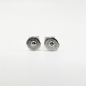 BOUCLES D’OREILLES PUCES OR 18K ENV. 1 CT(x2) — photo 3