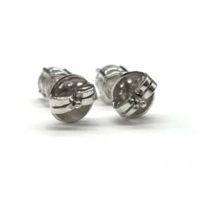 BOUCLES D'OREILLES PUCES OR 18K ET DIAMANTS 0,60CT(x2) — photo 6