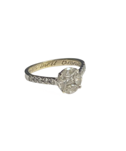 bague fiancailles or diamants 1