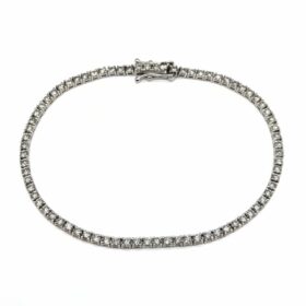 Rivière diamants or blanc 18K — photo 1