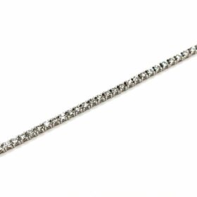 Rivière diamants or blanc 18K — photo 4