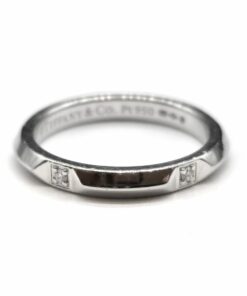 ALLIANCE TIFFANY & CO "TIFFANY TRUE" PLATINE ET DIAMANTS (T.52)
