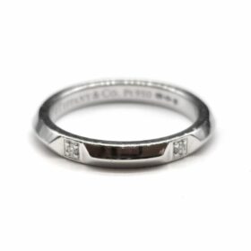 ALLIANCE TIFFANY & CO "TIFFANY TRUE" PLATINE ET DIAMANTS (T.52) — photo 1