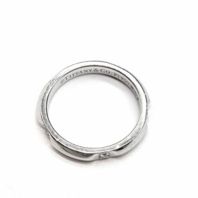 ALLIANCE TIFFANY & CO "TIFFANY TRUE" PLATINE ET DIAMANTS (T.52) — photo 4