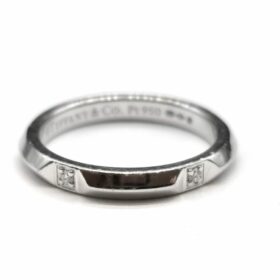 ALLIANCE TIFFANY & CO "TIFFANY TRUE" PLATINE ET DIAMANTS (T.52) — photo 5