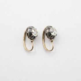 Boucle d’oreilles «  dormeuses » diamants env. 1 carat (x2) — photo 3