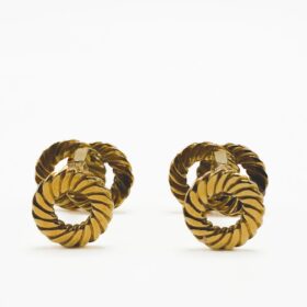 BOUTONS MANCHETTES VAN CLEEF & ARPELS VINTAGE OR 18K — photo 4